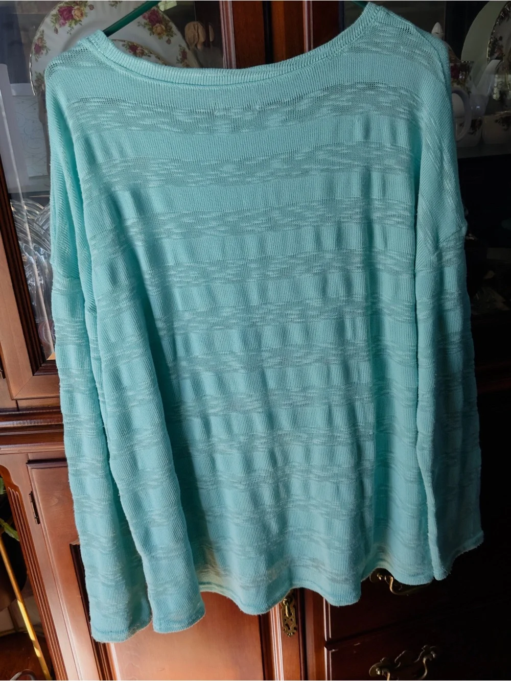 Cat & Jack Turquoise Long Sleeve 'Mermaid' Shell Graphic Tee